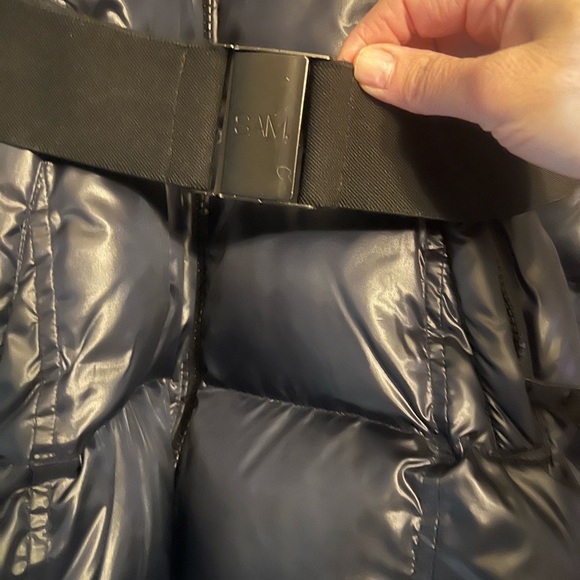 SAM Blue SoHo Down Coat with Belt - Picture 10 of 11